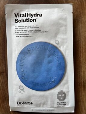 Dr. Jart+ 2 Vital Hydra Solution Hydration Sheet Masks